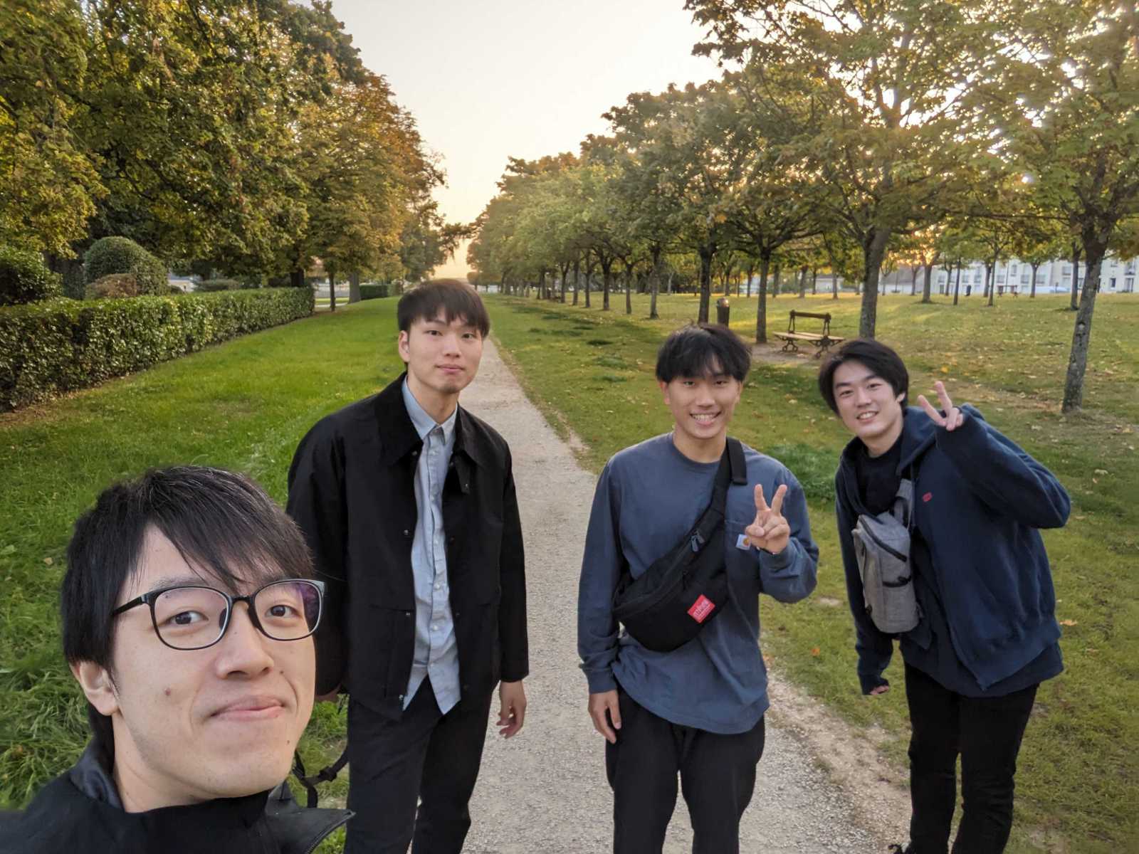 ブロワ城近くのリス公園での写真