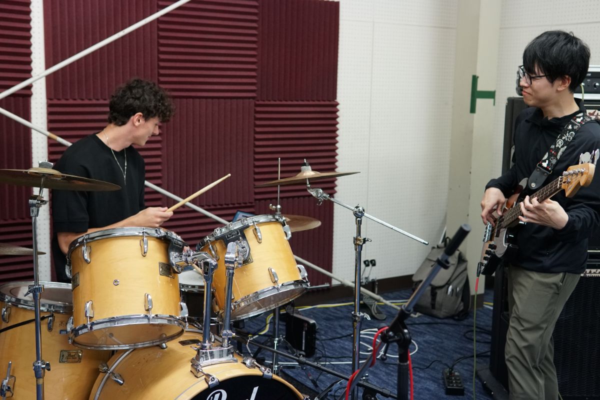 システムテスト後に遊んでいる写真