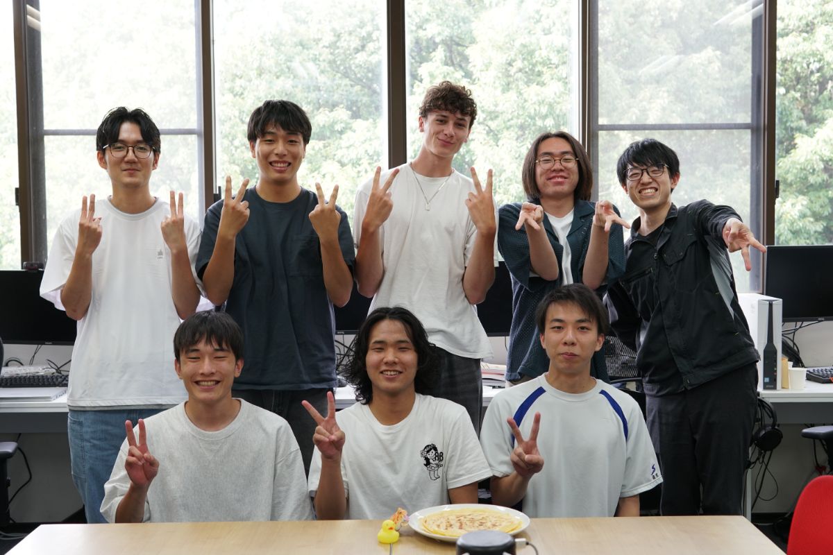 研究室での記念撮影