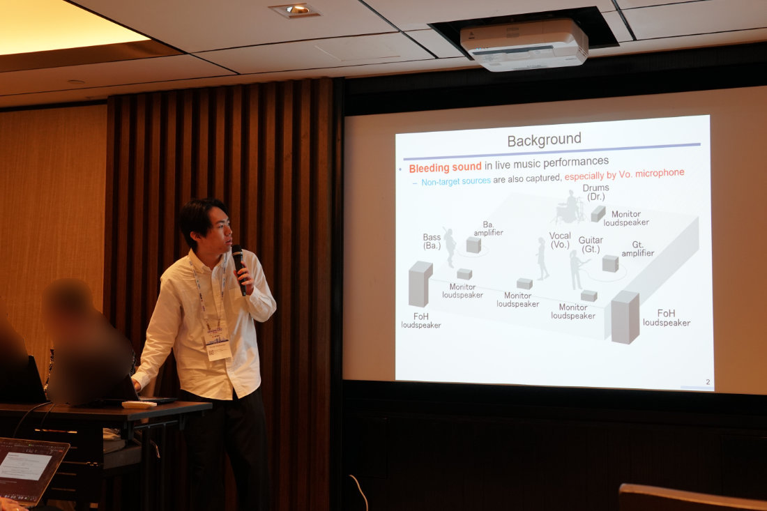 オーラル発表中の谷野宮蒼士君